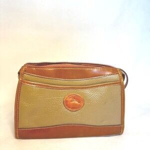 Dooney & Bourke Vintage All Weather Leather Crossbody Bag Taupe Tan Pebble Grain